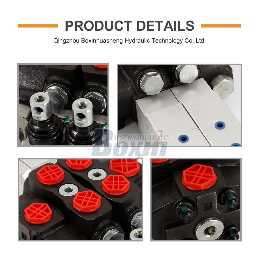 Professional Production SD8 Pneumatic 2 Spool Sectional Control Valve detailed image