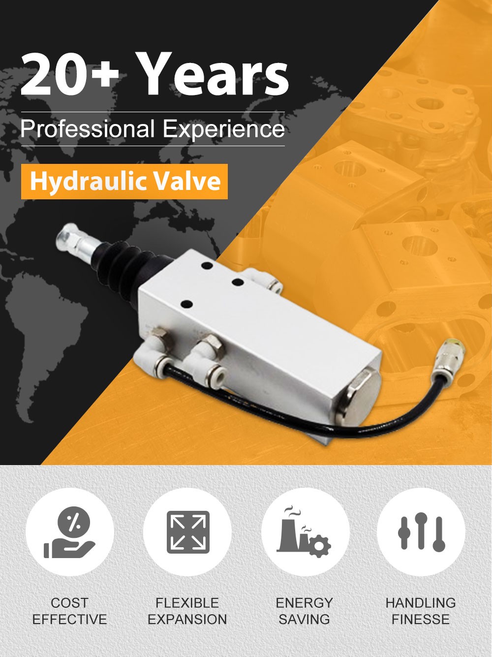 XQF-23 Pneumatic 1 Spool Monoblock Directional Valve detailed image