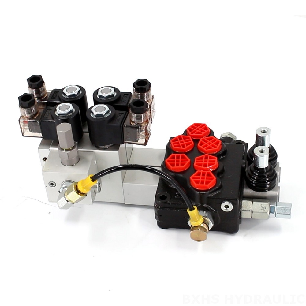 Custom SD5 Electro-hydraulic 2 Spool Monoblock Directional Valve: OEM, ODM, Private Label Services image