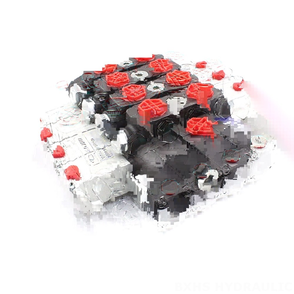 SD8 Hydraulic 4 Spool Sectional Directional Valve - Factory Direct image