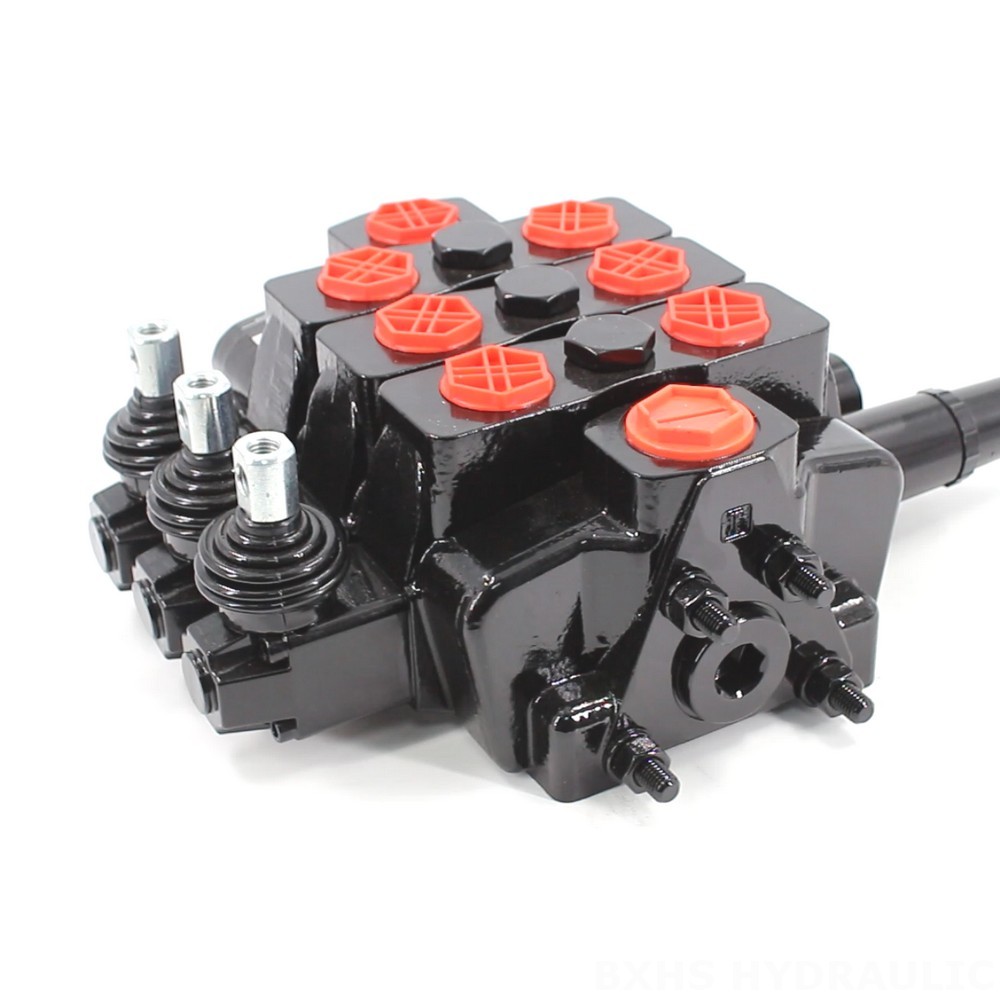 SDS180 Hydraulic & Manual 3-Spool Directional Valve - Factory Direct image